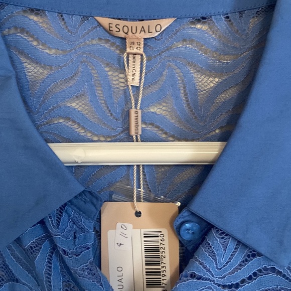 Esqualo cotton blend lace blouse - Picture 2 of 8